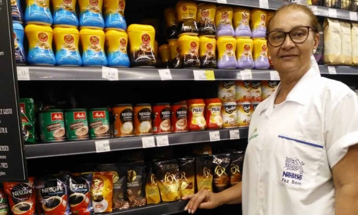 supermercado x Nestlé x funcionária