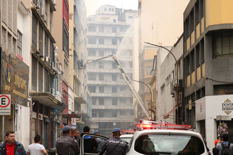 Incêndio no centro de São Paulo