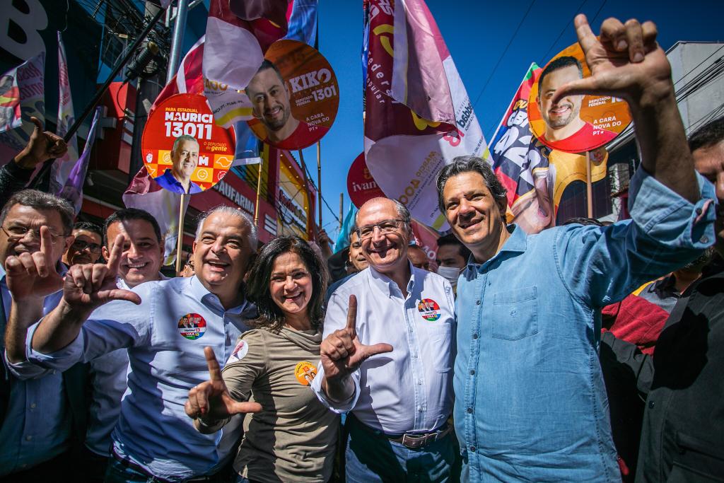 Márcio França, Alckmin e Haddad