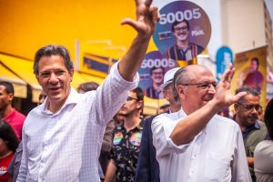 Haddad e Alckmin fazem cmapanha em Bebedouro