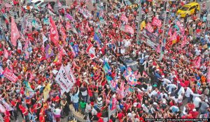 Caminhada de Lula e Haddad em Guarulhos