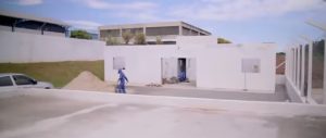 Obra no Ponto de Entrega Voluntária do Parque Rodrigo Barreto