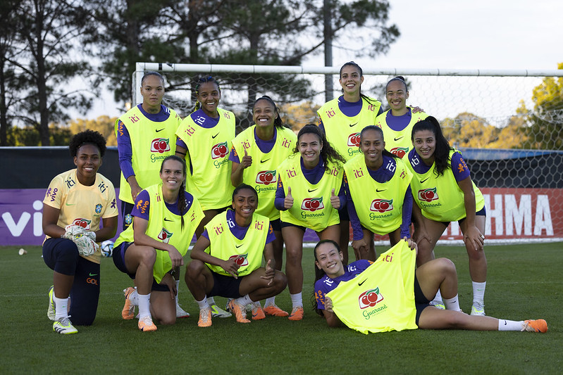 Treino da Seleção Brasileira Feminina na Copa