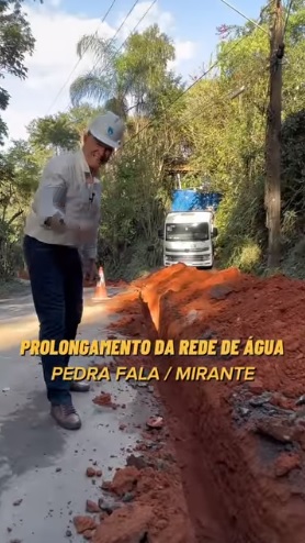 rede de água na Pedra Fala