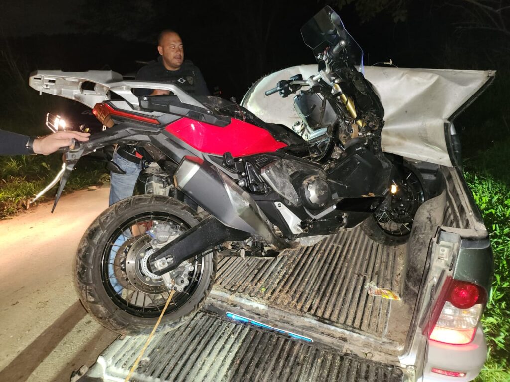 Moto do empresário Gustavo Diament, marido da jornalista Ana Paula Padrão, que foi furtada em Arujá