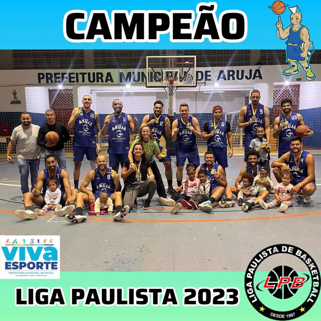 Arujá Basquete, campeão da Liga Paulista de Basquete