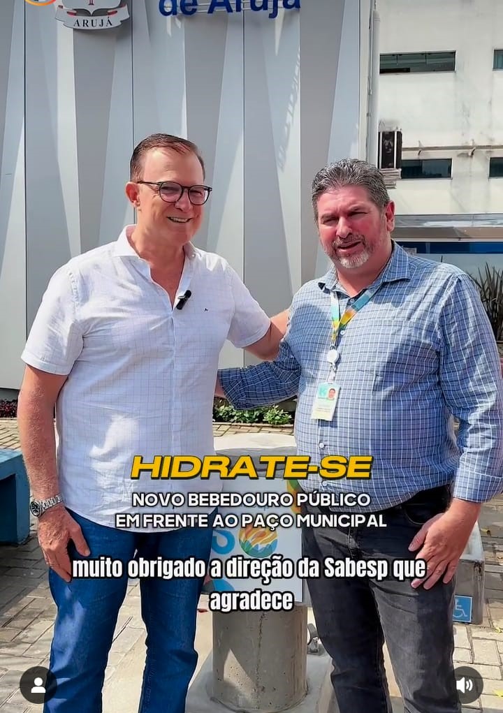 Camargo em entrega de bebedouro público