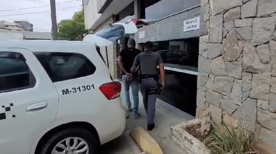 Homem preso na Delegacia