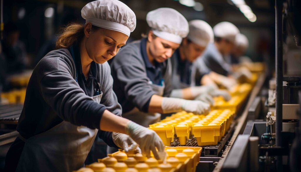 auxiliar de produção em empresa alimentícia
