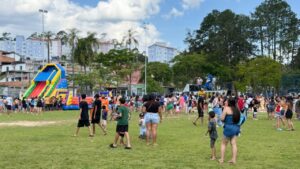 festa das crianças no Complexo Caalango