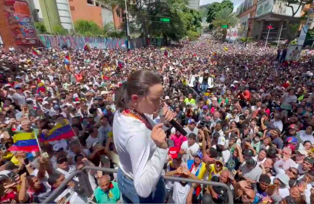 protestos contra fraude eleitoral na Venezuela