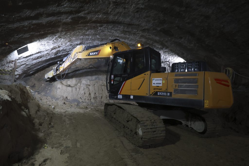 abertura de tunel no Rodoanel Norte