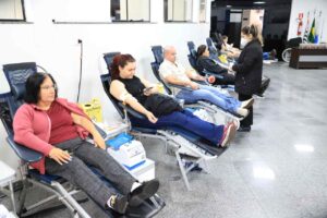 doação de sangue na Câmara de Arujá