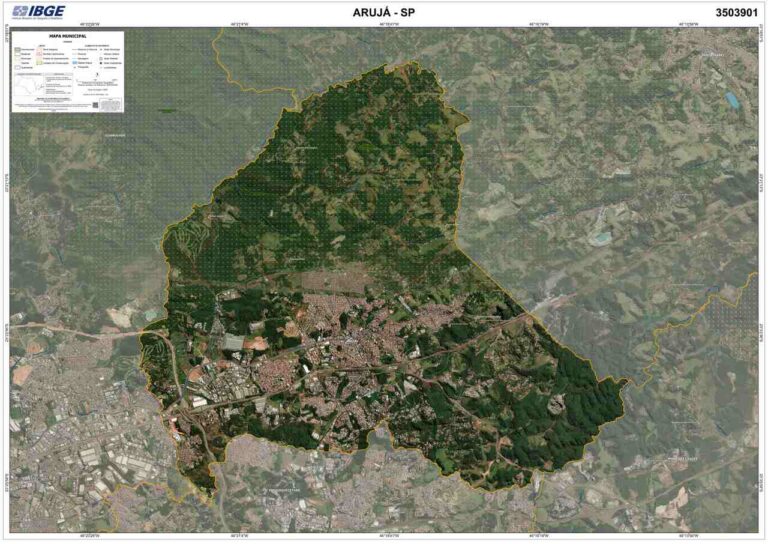 mapa de Arujá IBGE